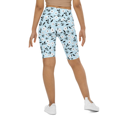 Botanic Blue Cyclers Biker Shorts