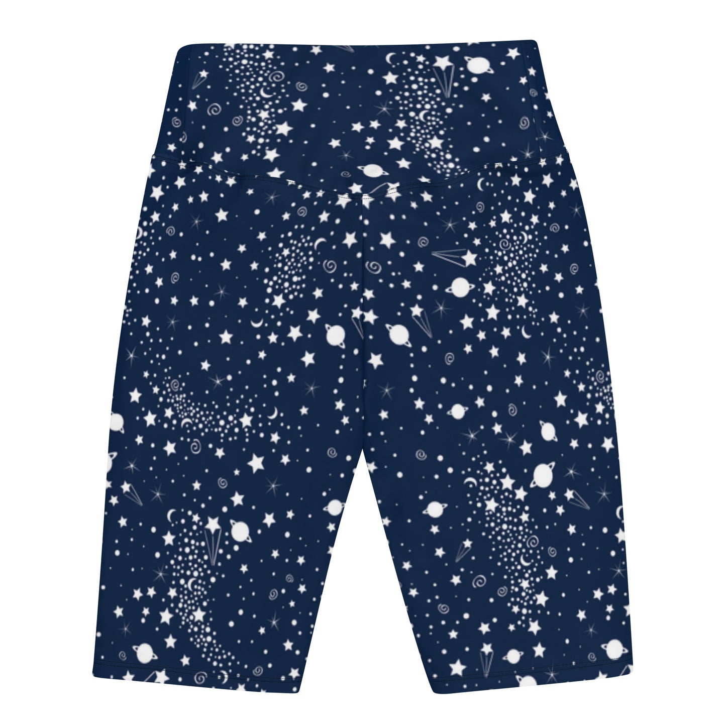 Stellar Blue Velocity High-Waisted Biker Shorts