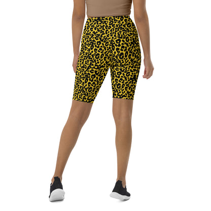 Cheetah Chase High-Waisted Biker Shorts