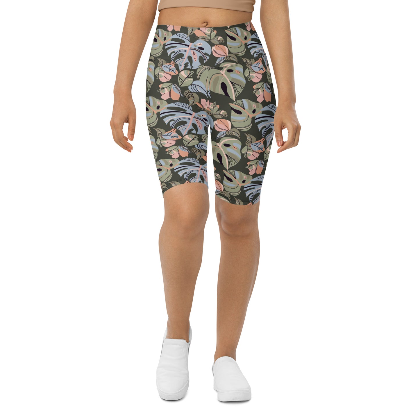 Urban Elegance High-Waisted Biker Shorts