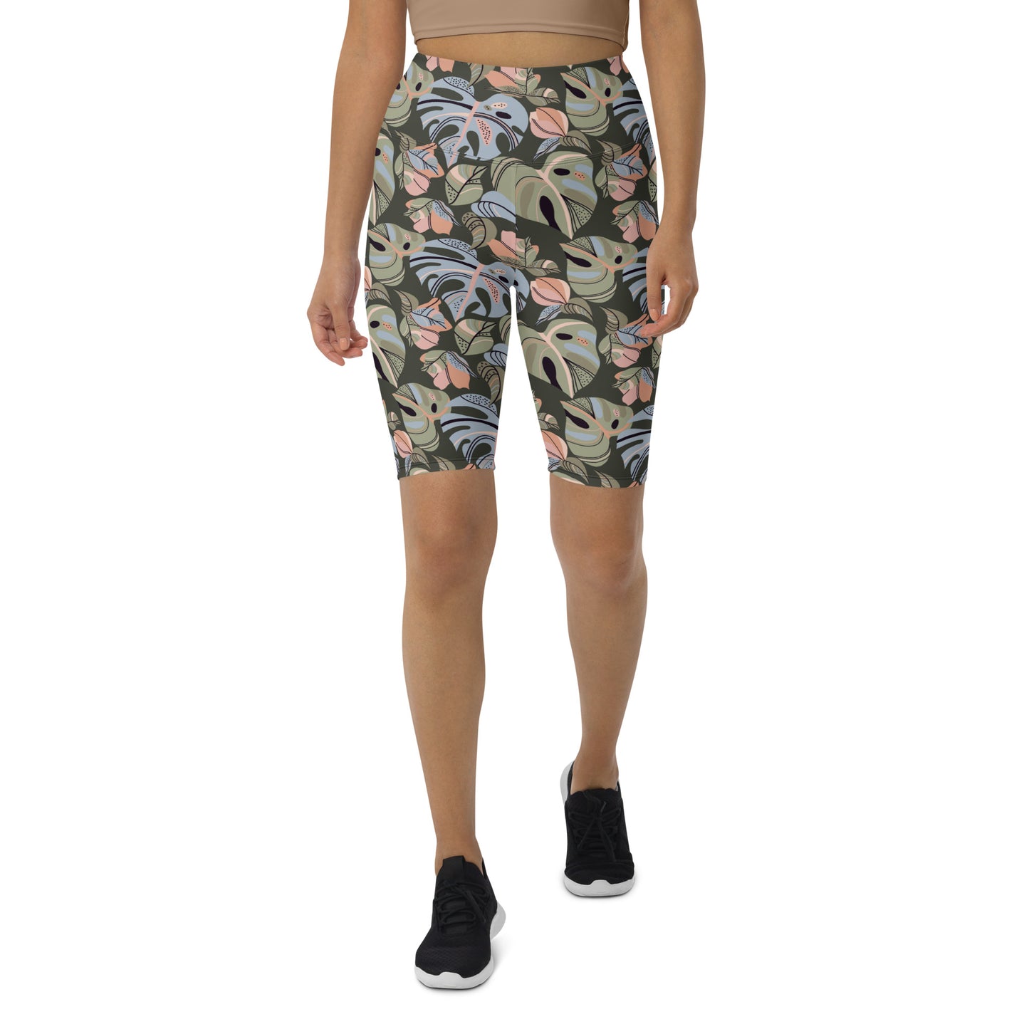 Urban Elegance High-Waisted Biker Shorts