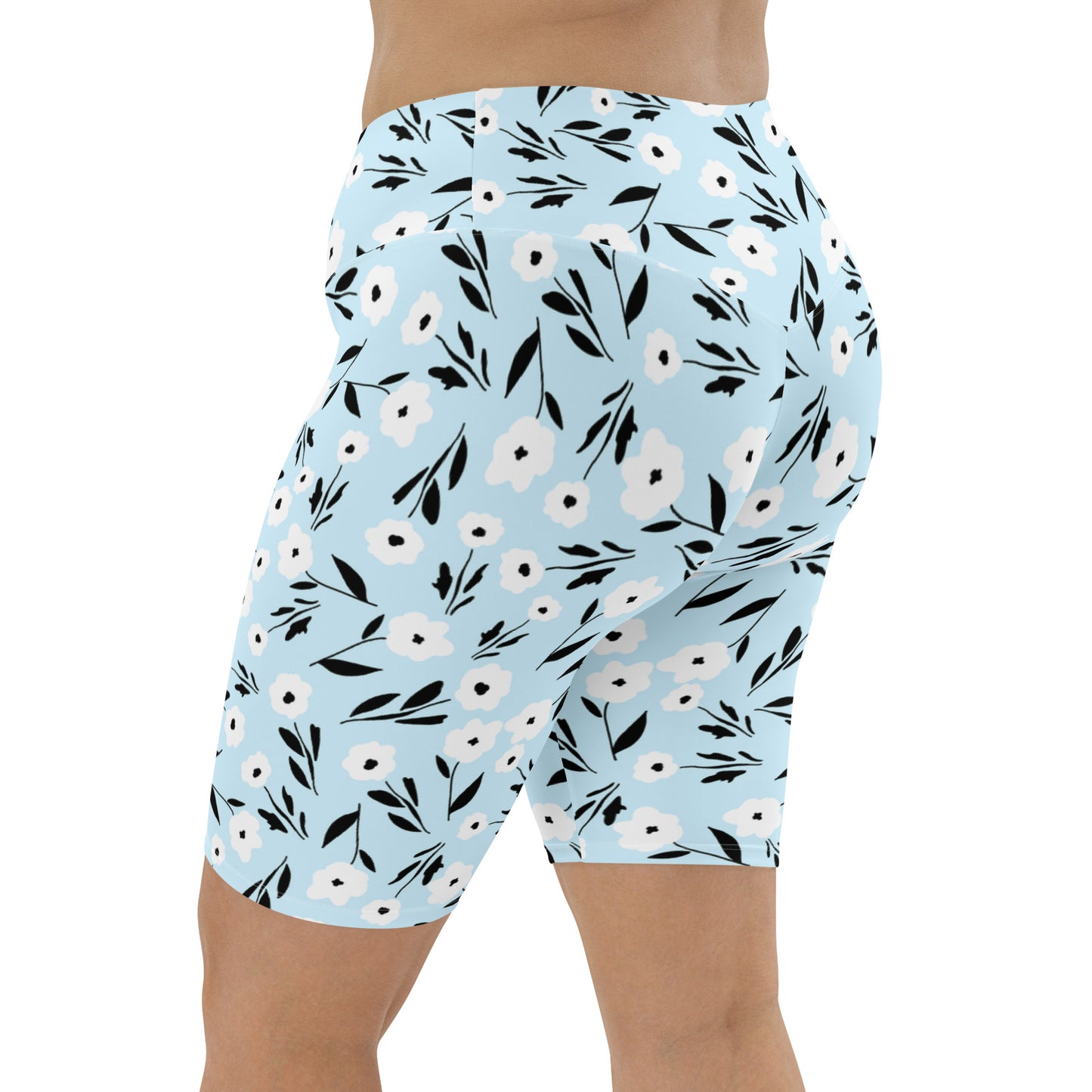 Botanic Blue Cyclers Biker Shorts