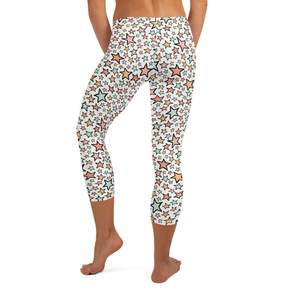 Starlight Serenade Mid-Rise Capri Leggings