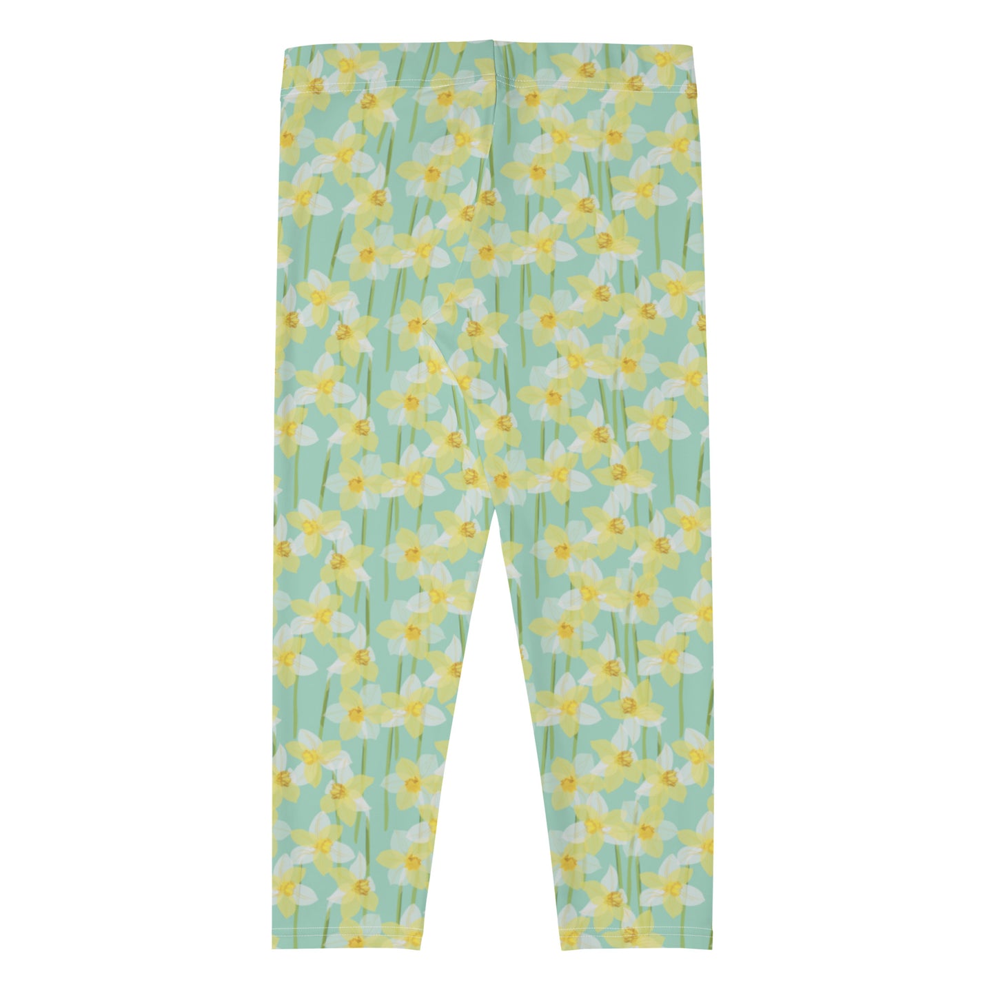 Sunrise Blossom Mid-Rise Capri Leggings