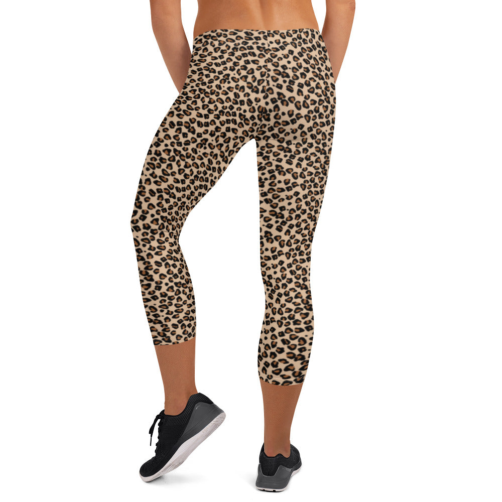 Safari Blush Mid-Rise Capri Leggings