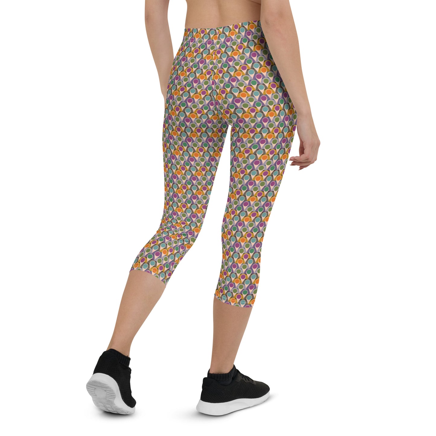 Confetti Splash Mid-Rise Capri Leggings