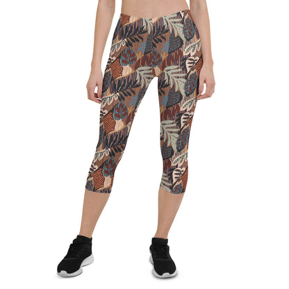 Garden Graffiti Mid-Rise Capri Leggings