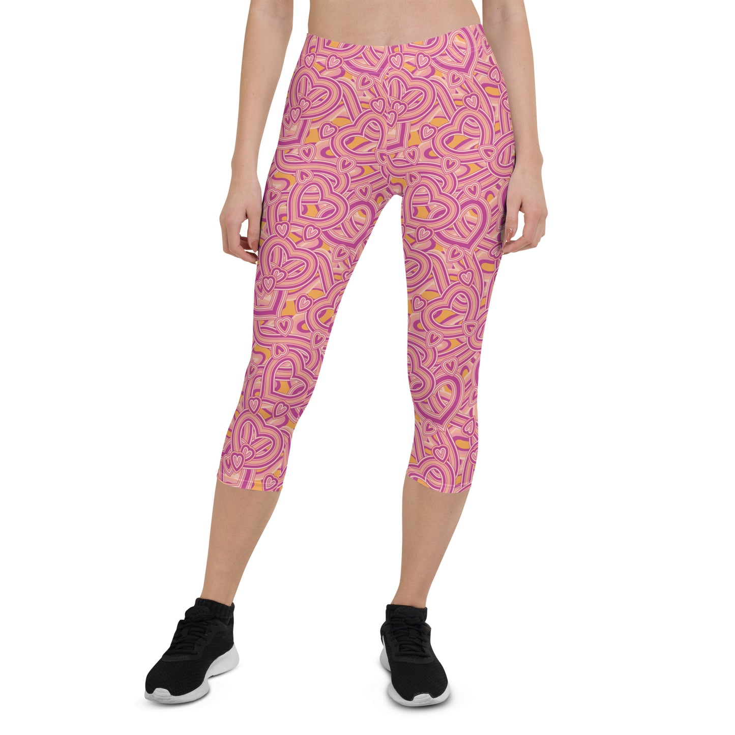 Blush Beats Mid-rise Capri Leggings