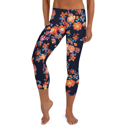 Enchanted Garden Mid-Rise Capri Leggings