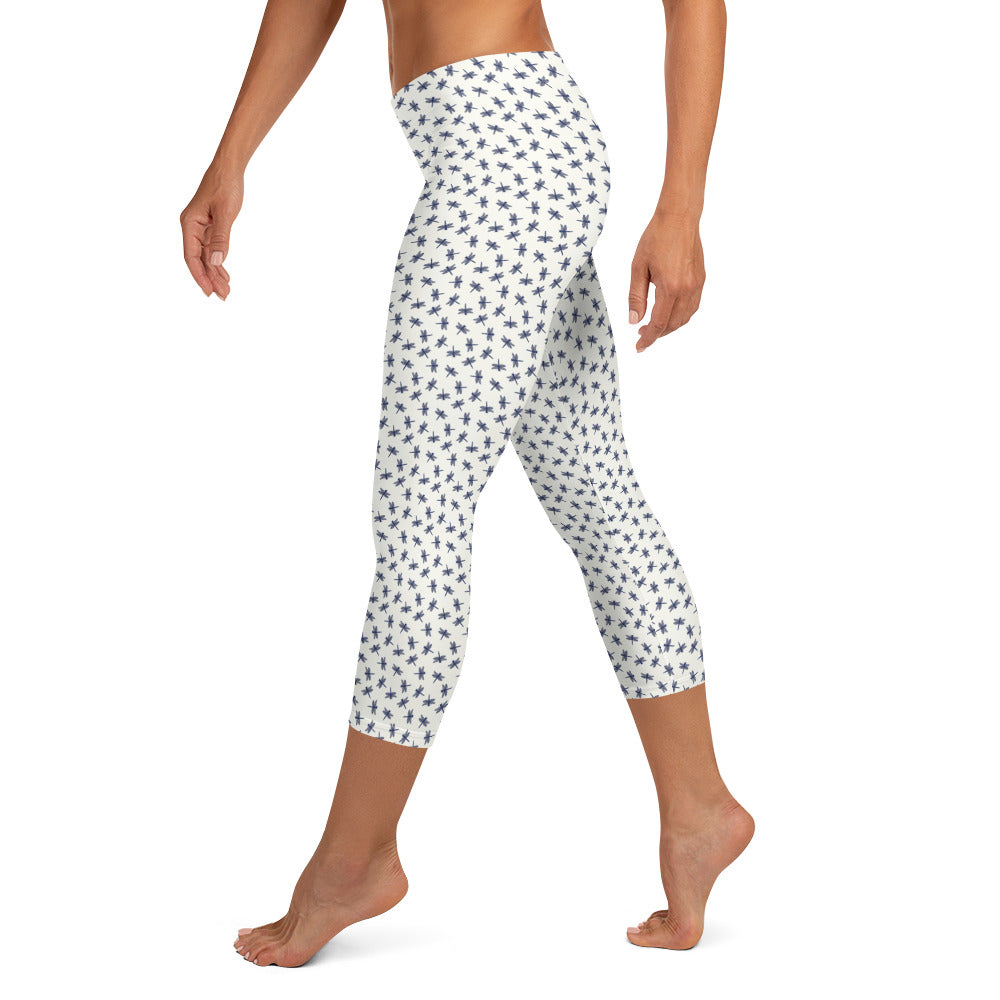 Bug Safari Mid-Rise Capri Leggings