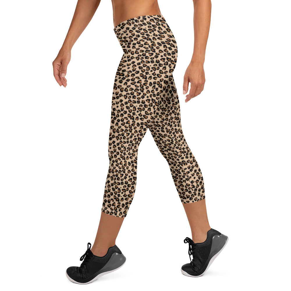 Safari Blush Mid-Rise Capri Leggings