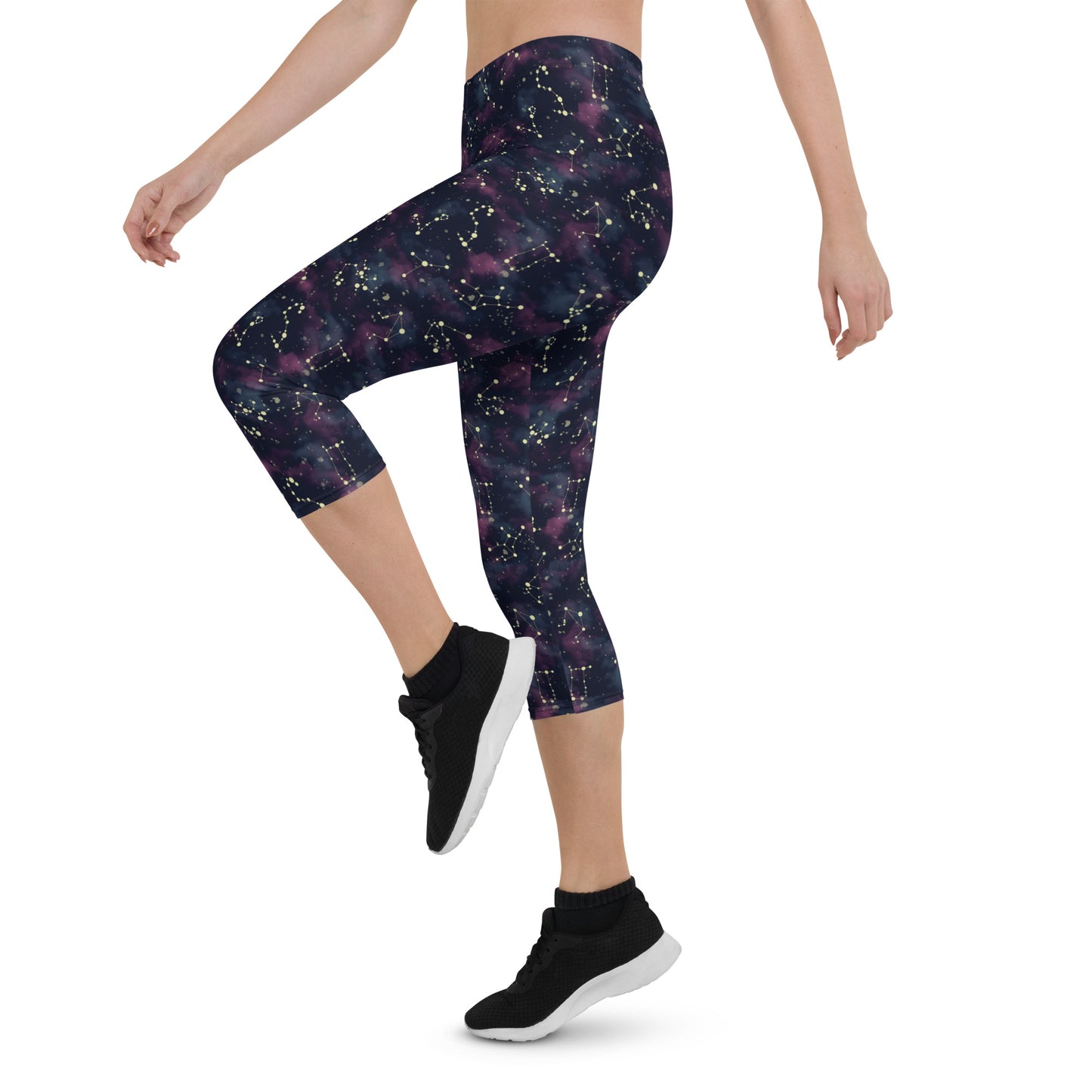 Midnight Hue Mid-Rise Capri Leggings