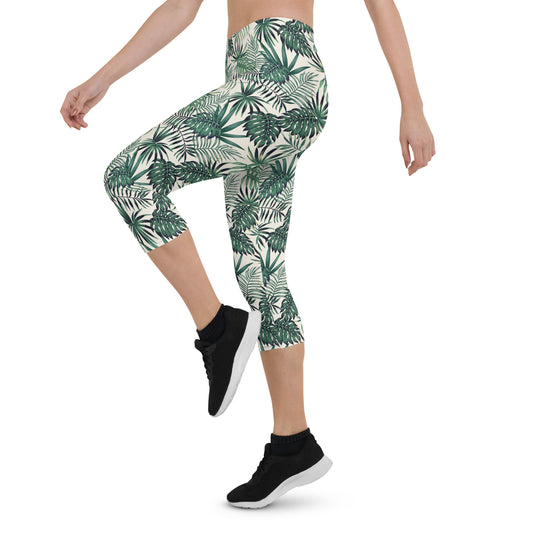 Evergreen Essence Mid-Rise Capri Leggings