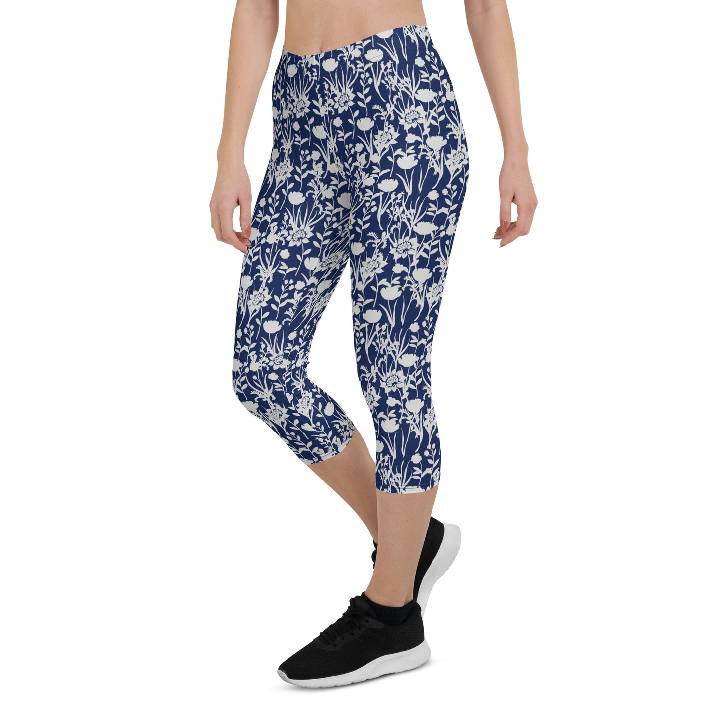 Breezy Botanics Mid-Rise Capri Leggings