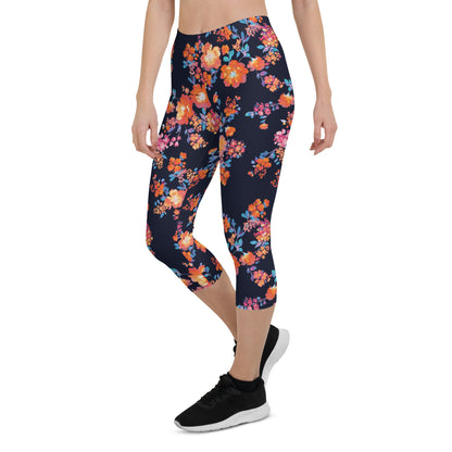 Enchanted Garden Mid-Rise Capri Leggings