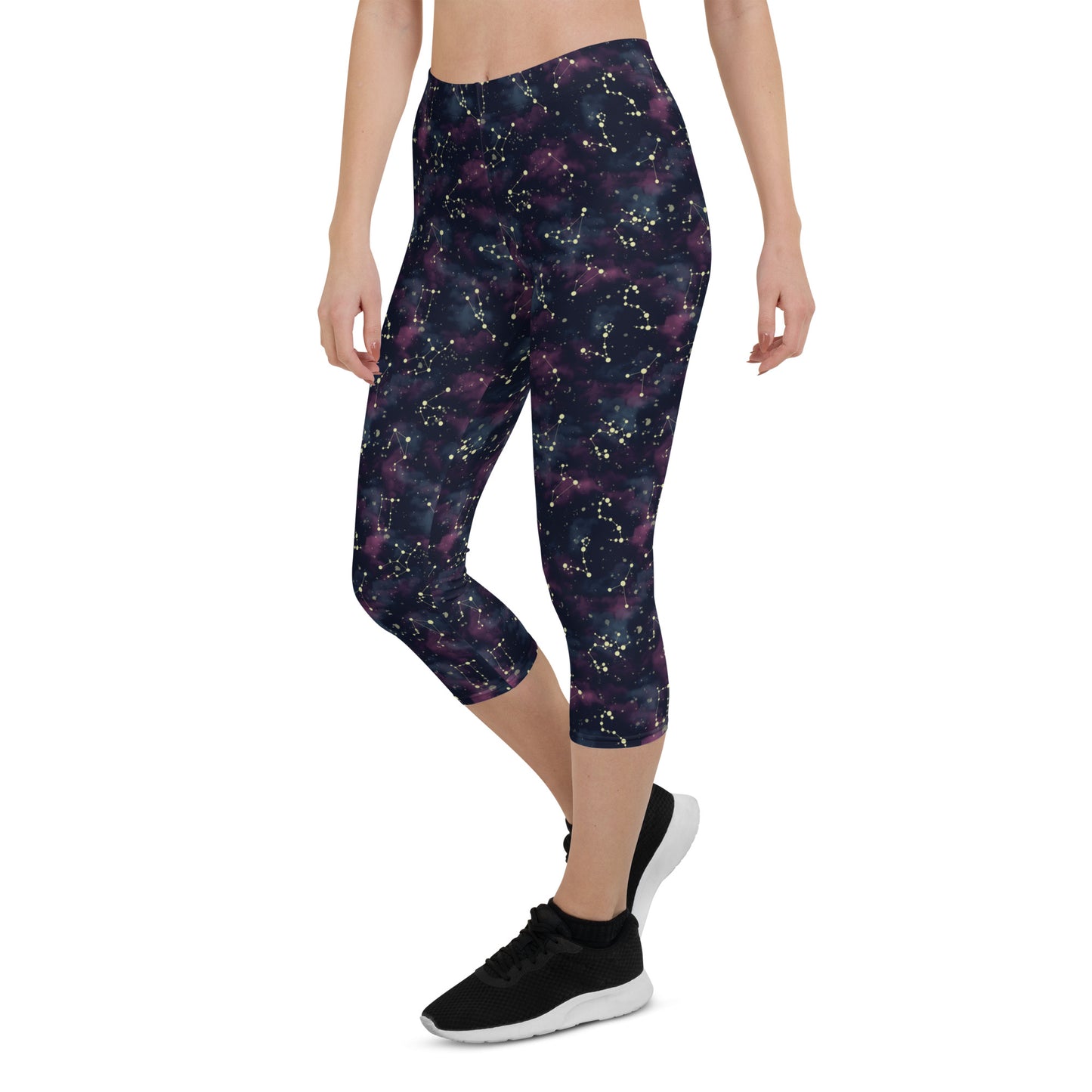 Midnight Hue Mid-Rise Capri Leggings