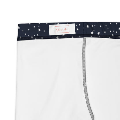 Nautical Dots Mid-Rise Capri Leggings