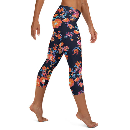 Enchanted Garden Mid-Rise Capri Leggings