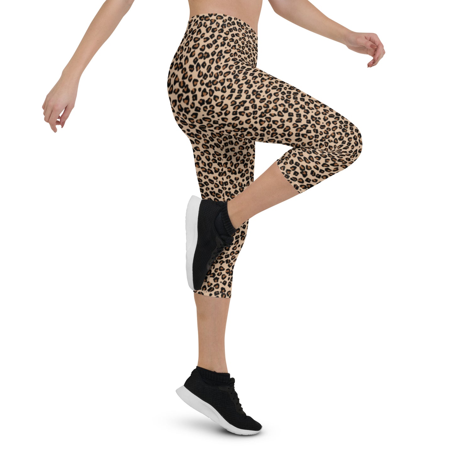 Safari Blush Mid-Rise Capri Leggings