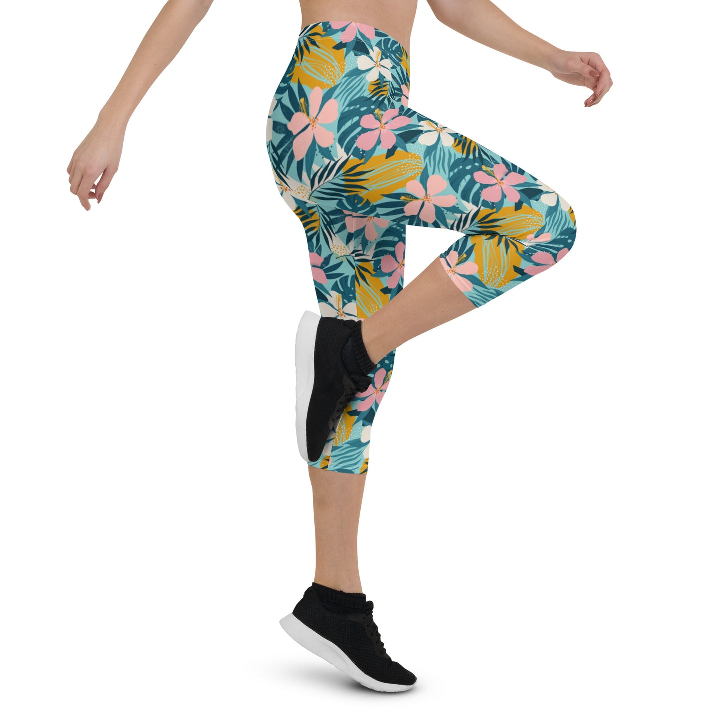 Petal Soft Mid-Rise Capri Leggings