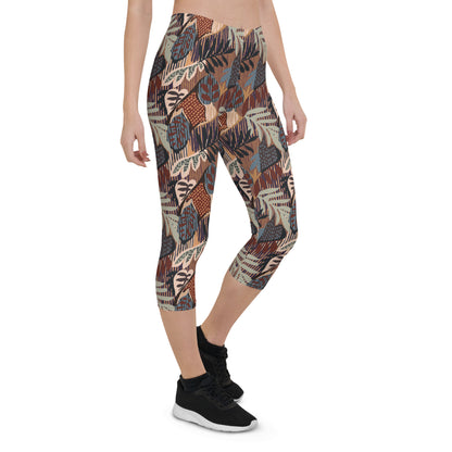 Garden Graffiti Mid-Rise Capri Leggings