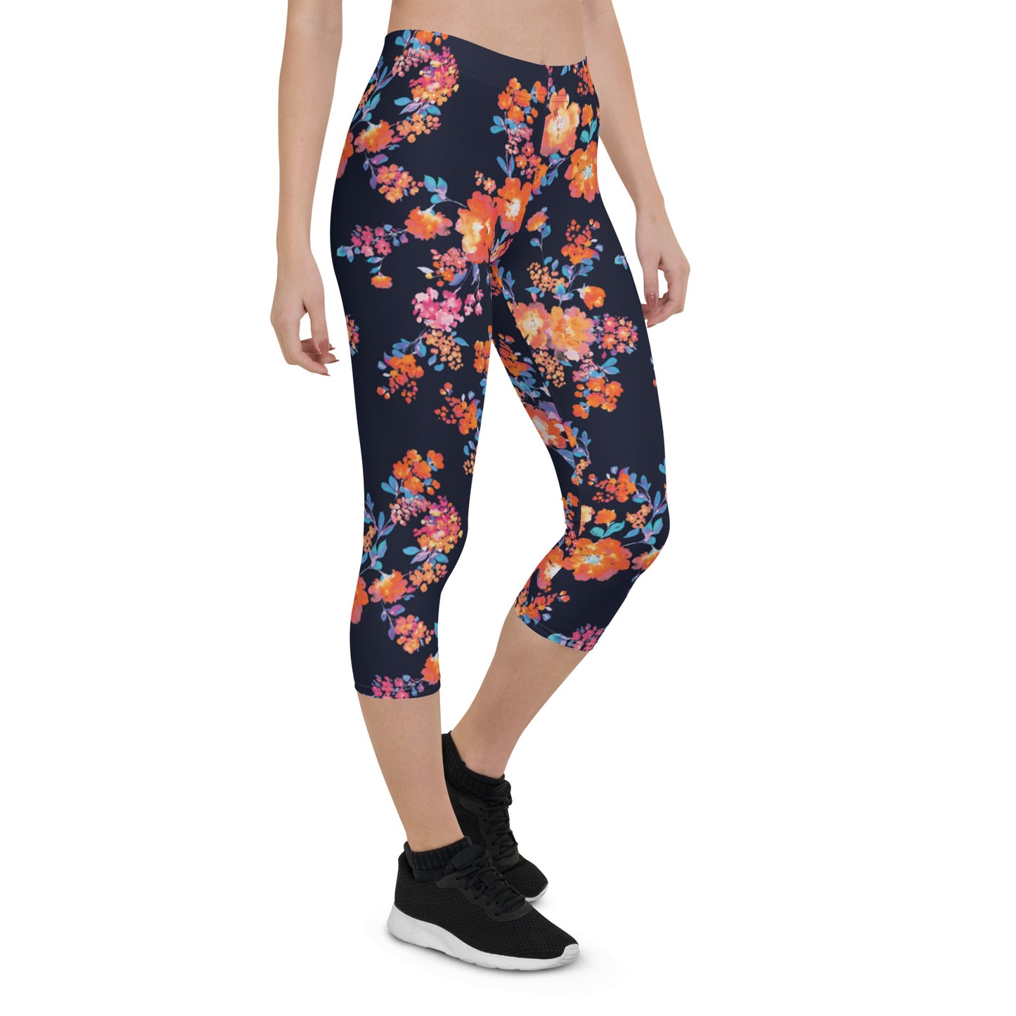 Enchanted Garden Mid-Rise Capri Leggings