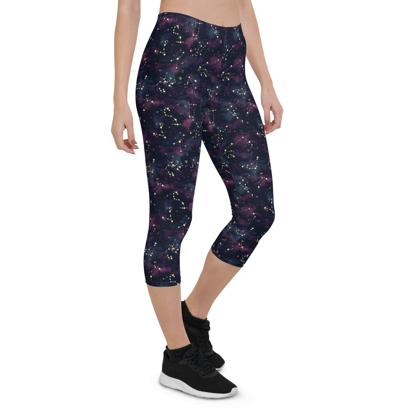 Midnight Hue Mid-Rise Capri Leggings