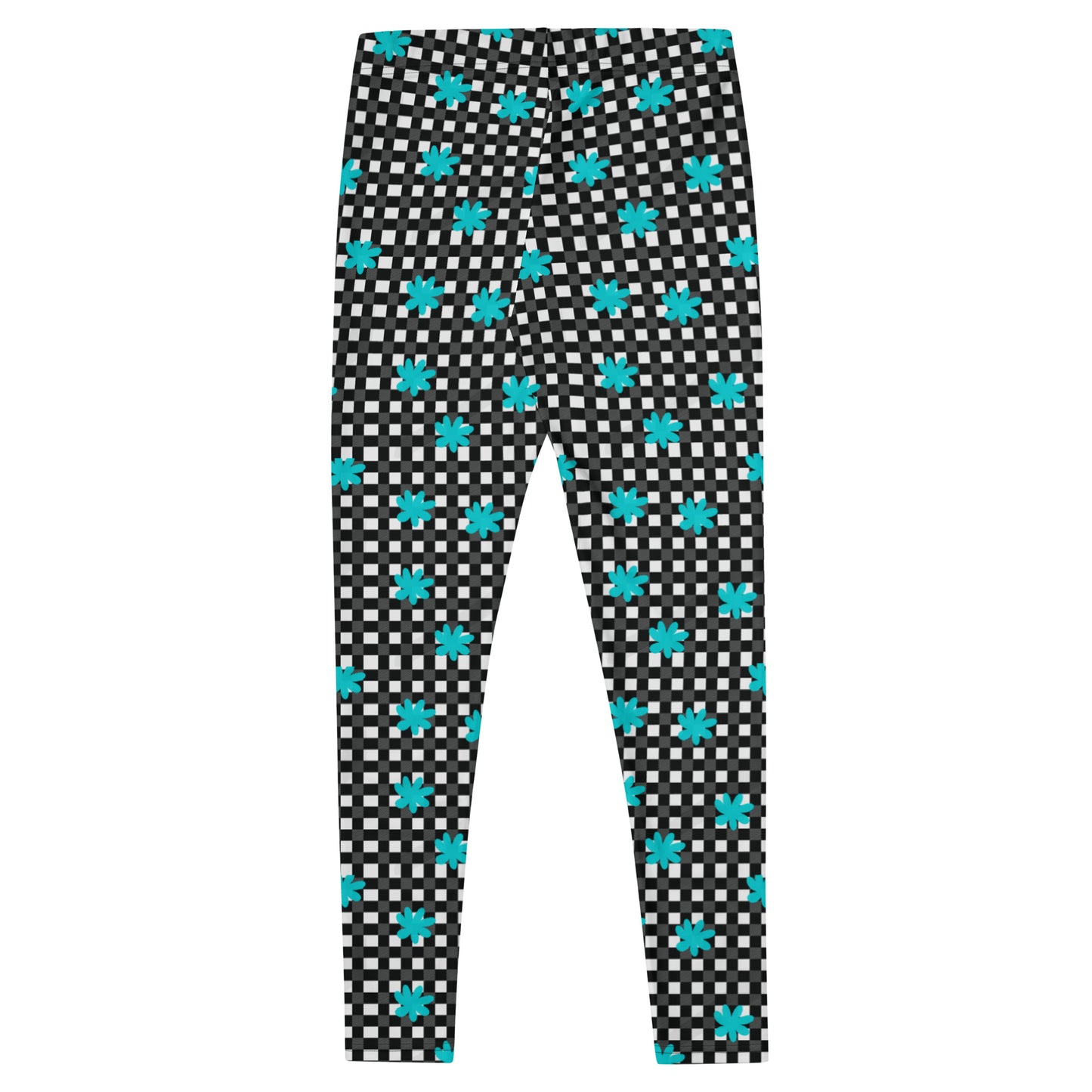 Floral Checkmate Activewear Mid-Rise Leggings