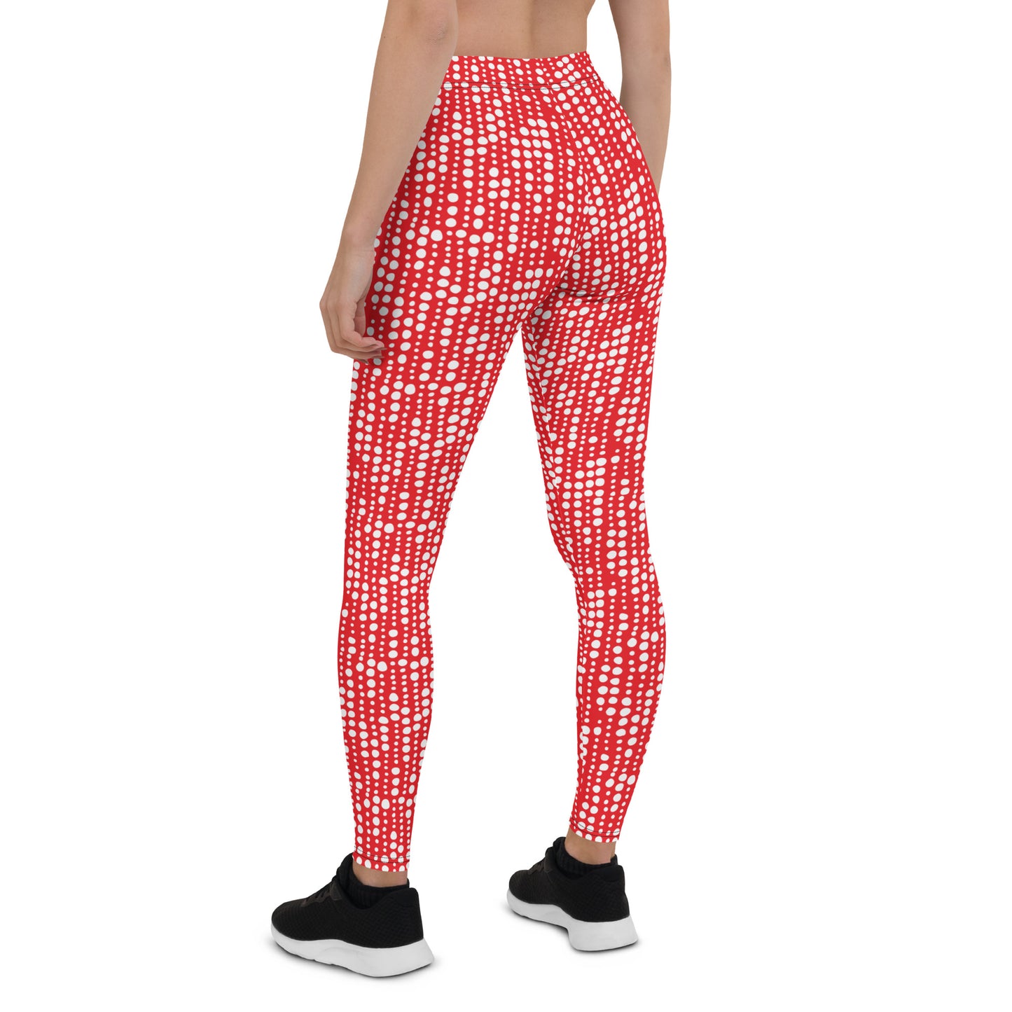 Crimson Charm Mid-Rise Leggings