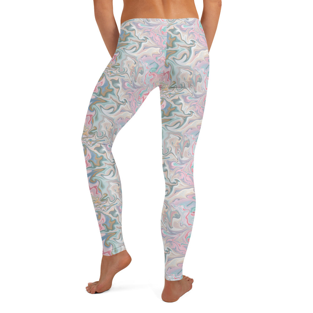 Pastel Prism Activewear Mid-Rise Leggings