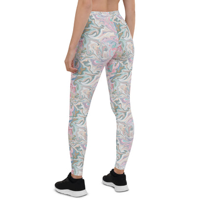 Pastel Prism Activewear Mid-Rise Leggings