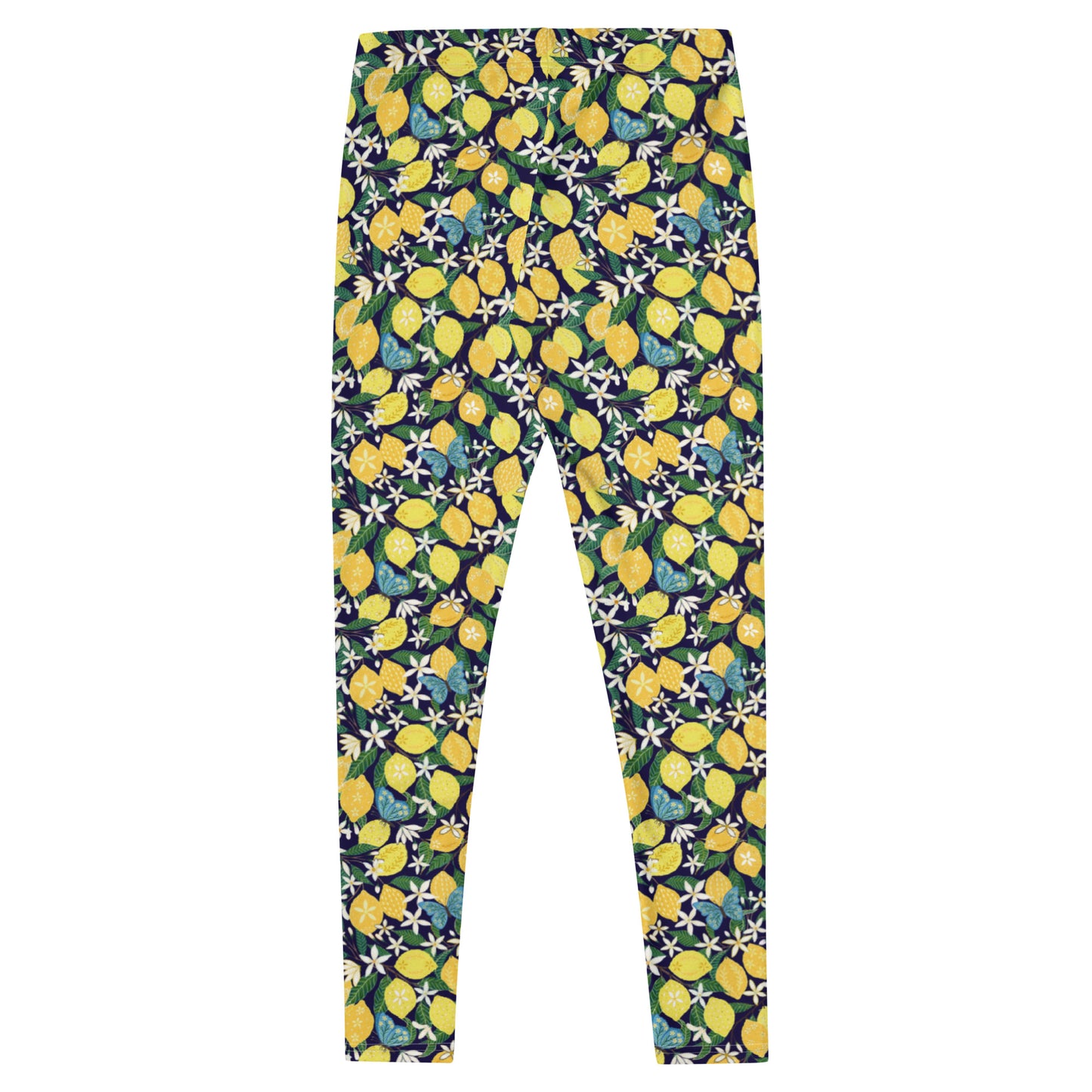 Lemon Blossom Activewear Mid-Rise Leggings