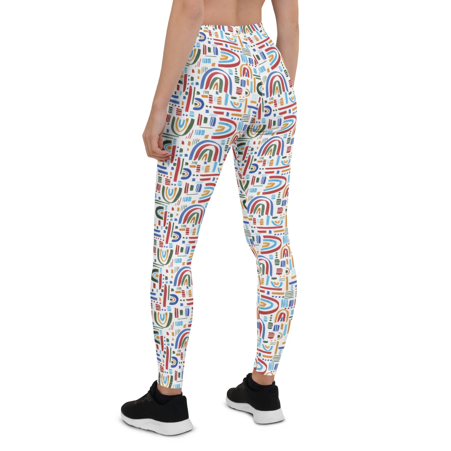 Polar Pattern Mid-Rise Leggings