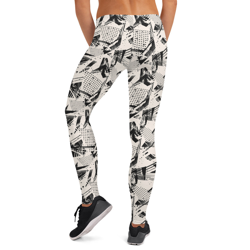 Monochrome Momentum Mid-Rise Leggings