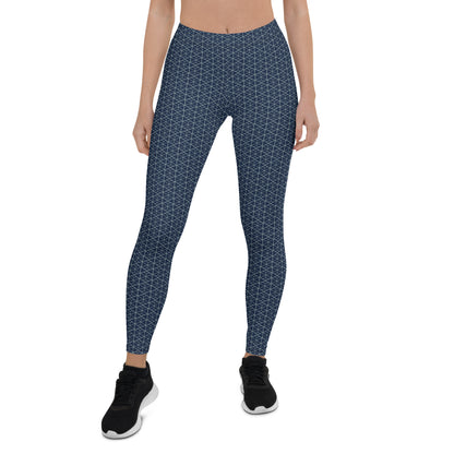 Nautical Geometry Mid-Rise Leggings