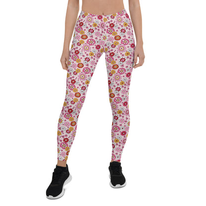 Flora Fantasia Activewear Mid-Rise Leggings