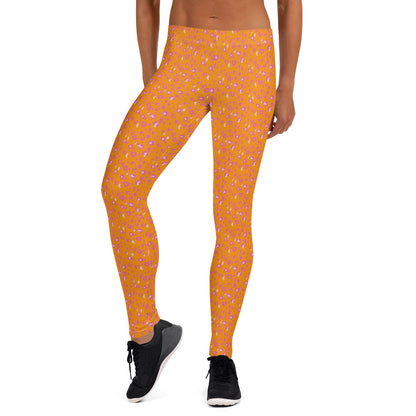 Golden Leopard Lounge Mid-Rise Leggings