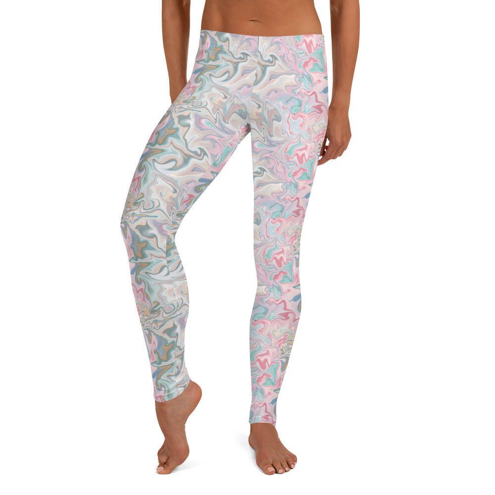 Pastel Prism Activewear Mid-Rise Leggings