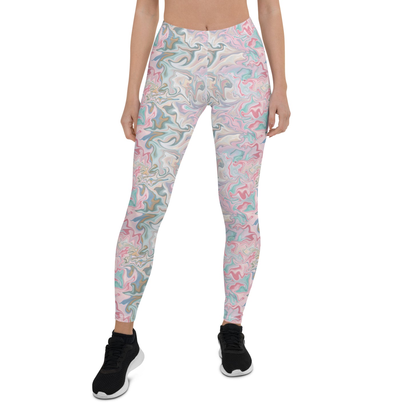 Pastel Prism Activewear Mid-Rise Leggings