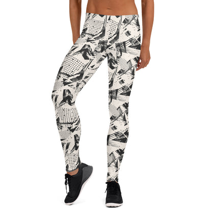 Monochrome Momentum Mid-Rise Leggings