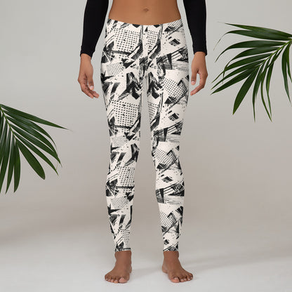 Monochrome Momentum Mid-Rise Leggings