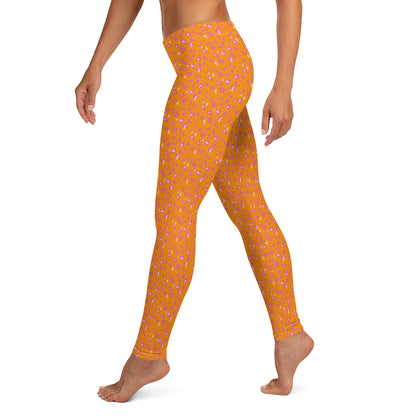 Golden Leopard Lounge Mid-Rise Leggings