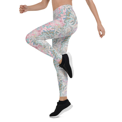 Pastel Prism Activewear Mid-Rise Leggings