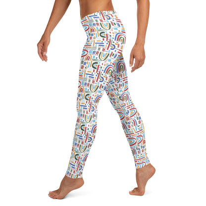 Polar Pattern Mid-Rise Leggings