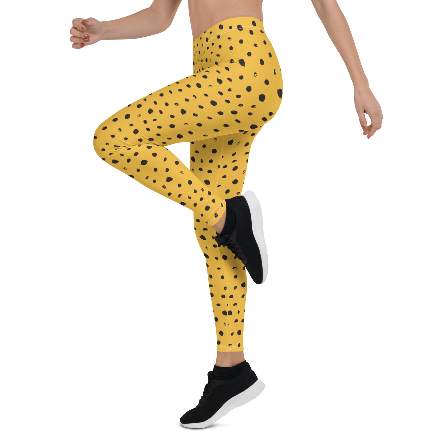 Golden Dots Mid-Rise Leggings