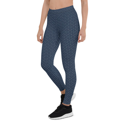 Nautical Geometry Mid-Rise Leggings