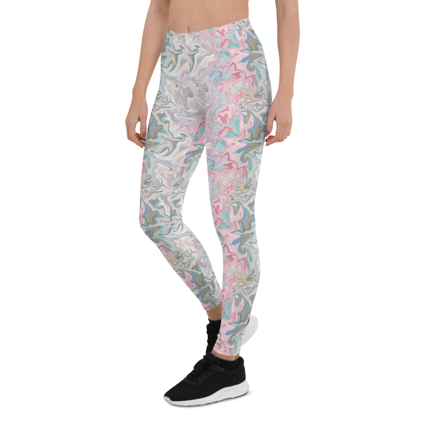 Pastel Prism Activewear Mid-Rise Leggings