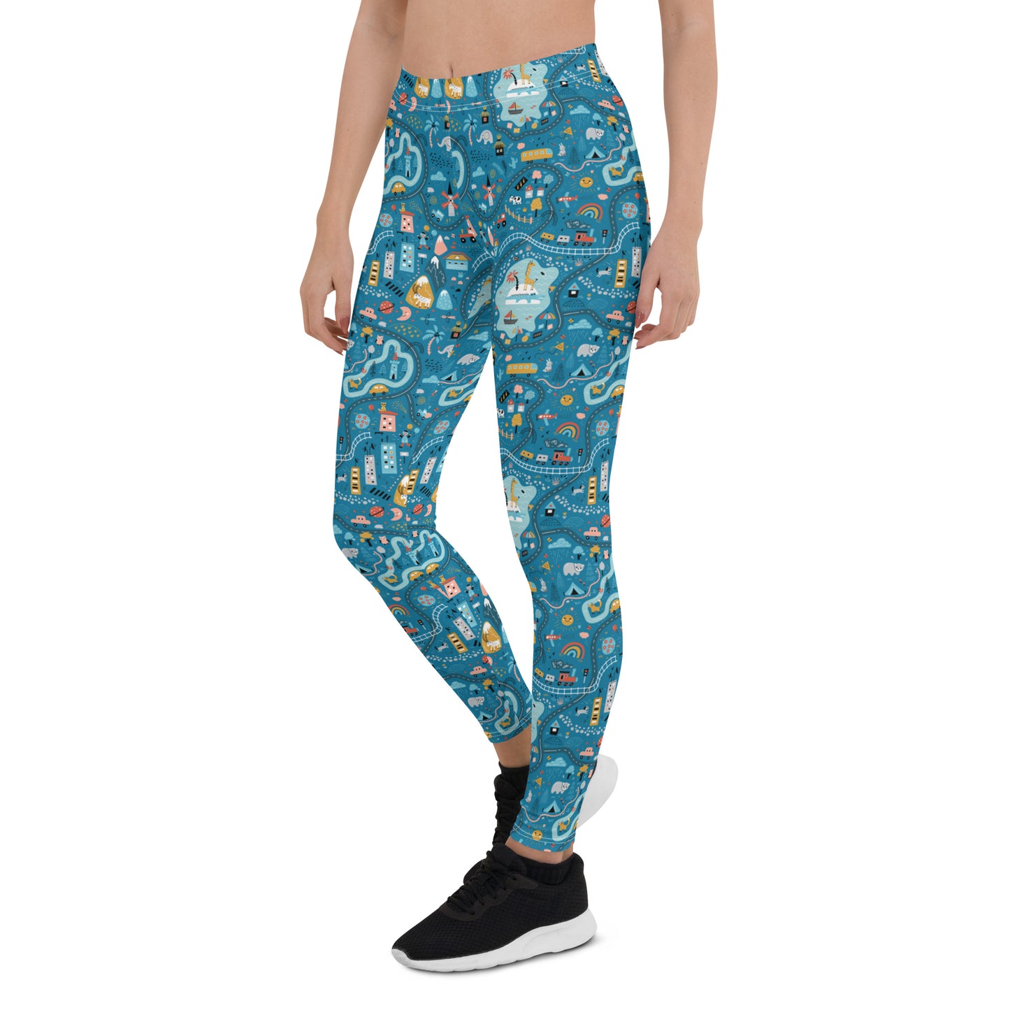 Sapphire Surge Mid-Rise Leggings