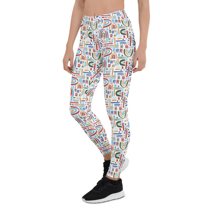 Polar Pattern Mid-Rise Leggings