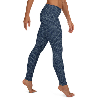 Nautical Geometry Mid-Rise Leggings